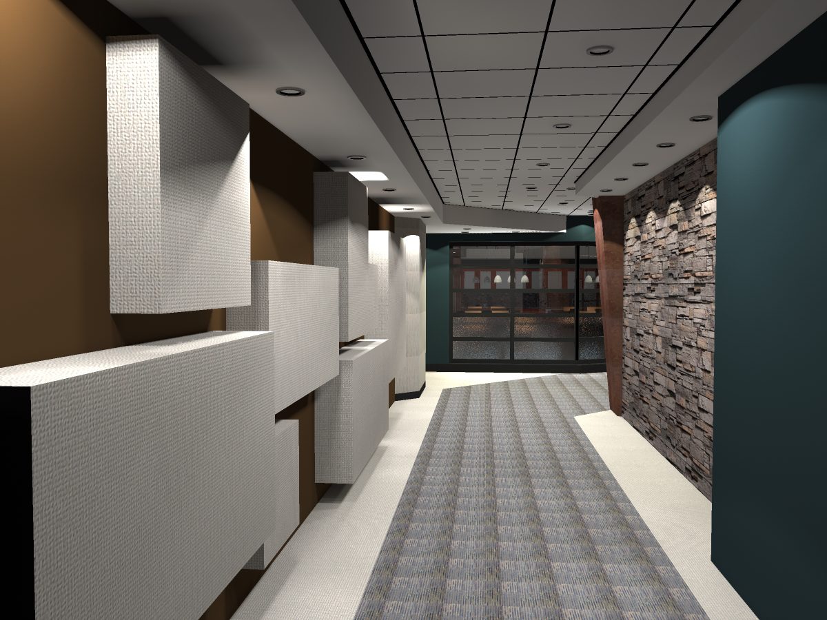 Corridor ( render of Archicad model ) by ArchicadTeam.com