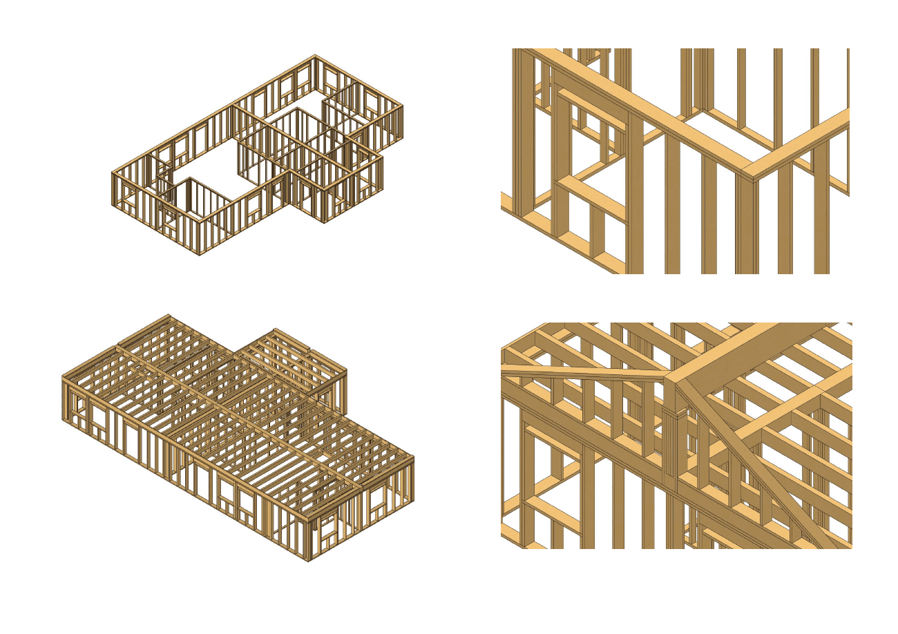 Archicad model of woodframe house in Norway by ArchicadTeam.com