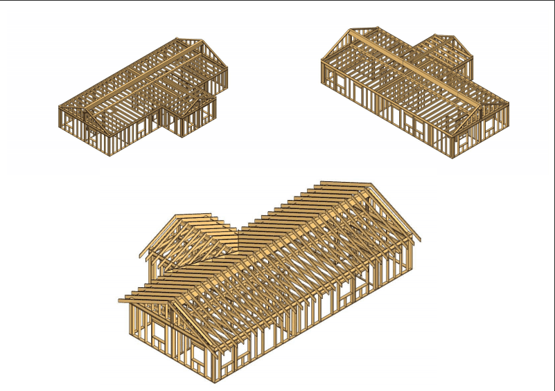 Archicad model of woodframe house in Norway by ArchicadTeam.com