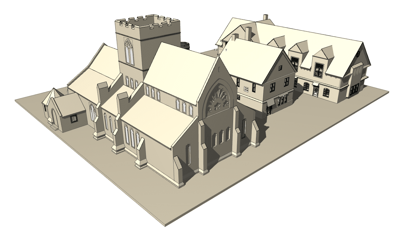 BIM architectural modelling ( old town )